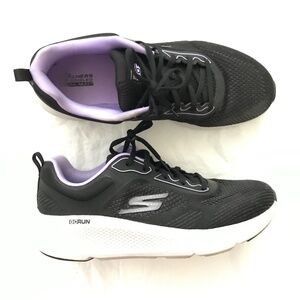 Skechers Women's GO Run Elevate Athletic Shoes Size 9.5 Black Purple White